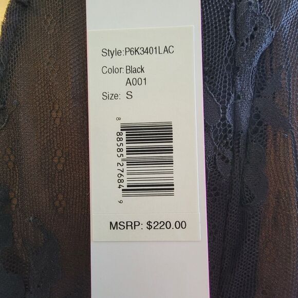 Parker Top Women Small Black Lace Sleeveless Halter Neck Back Zip Blouse New NWT - Picture 5 of 12